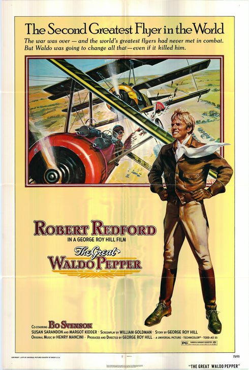 the great waldo pepper 1975 one sheet poster folded